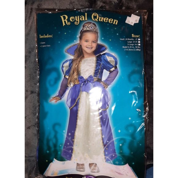 Fun World Costumes Royal Queen Costume Girls 24 M To 2t Fancy Gown